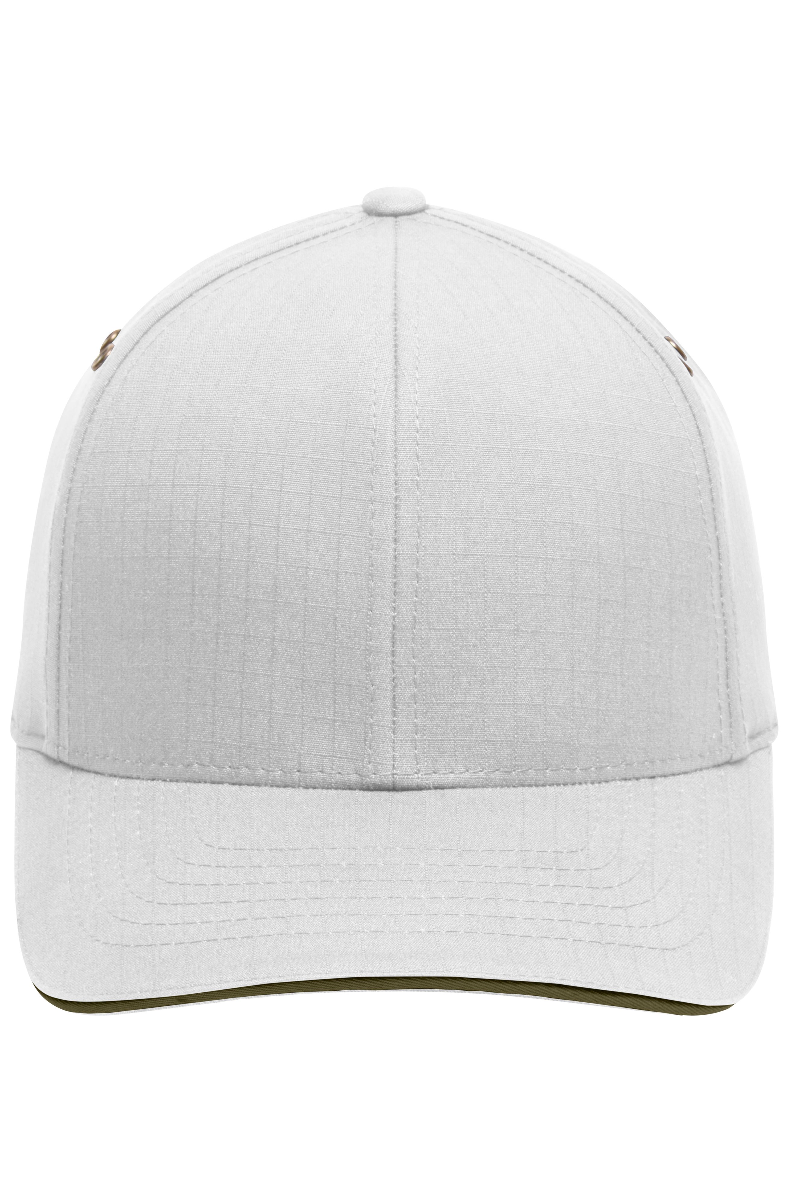 Flexfit Ripstop Sandwich Cap Flexfit® white/olive S/M